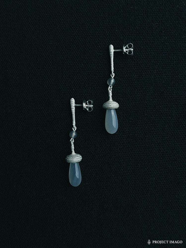 Coral Reef Earrings in Smokey Agate