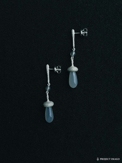 Coral Reef Earrings in Smokey Agate