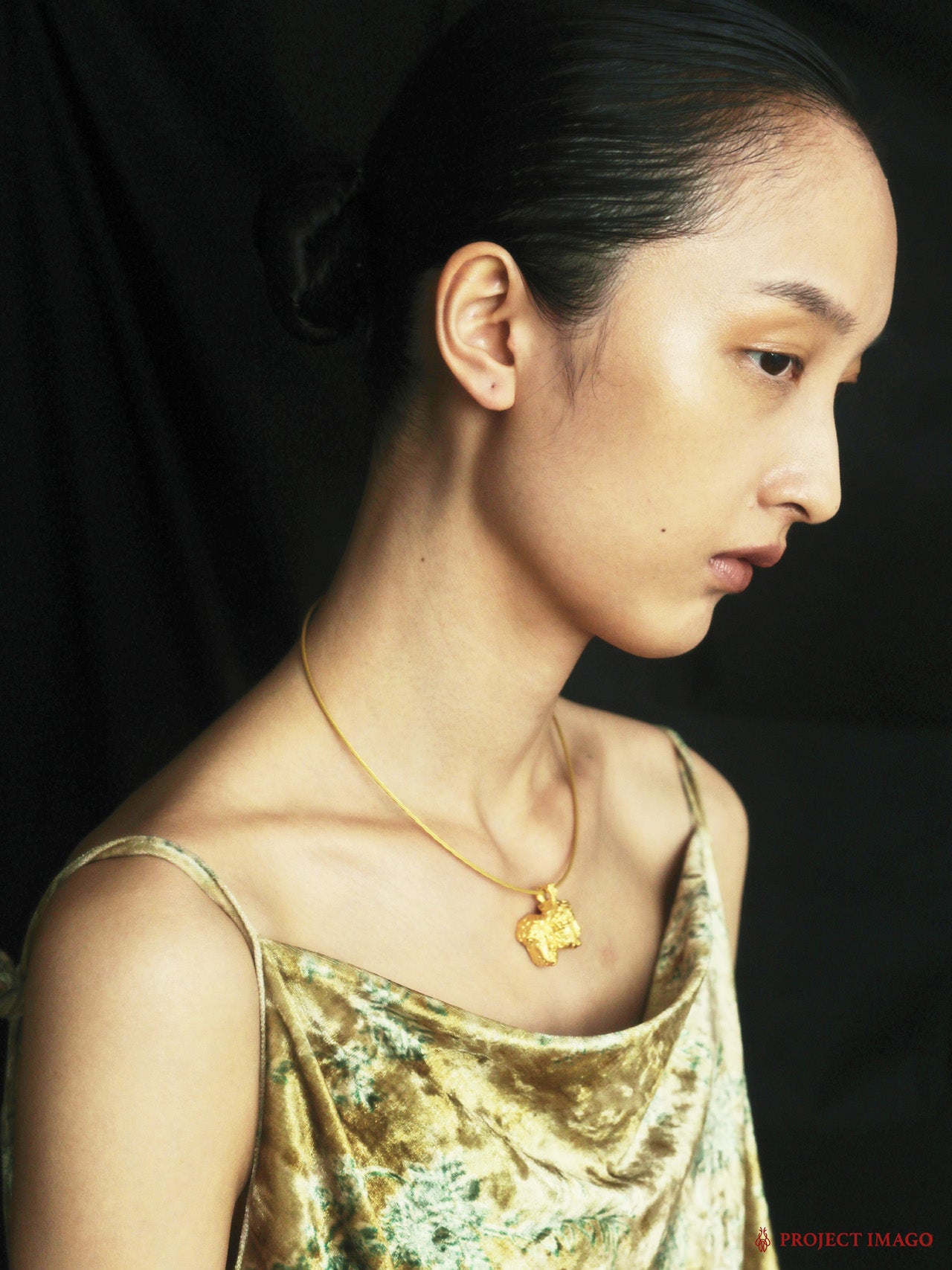 Hand Carved Medusa Choker