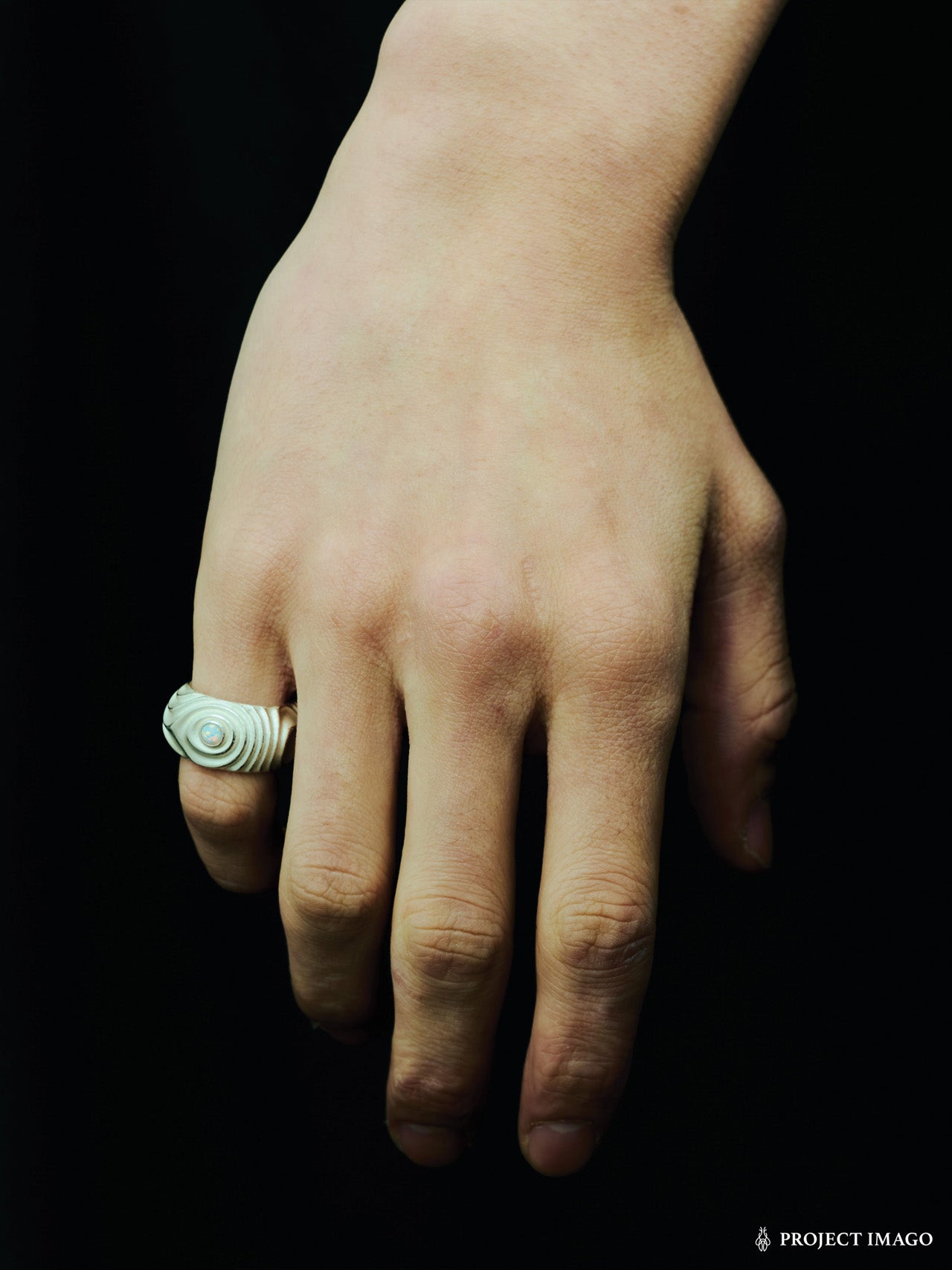 Eye of Jupiter Ring in Opal