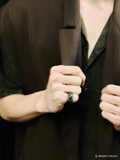 Eye of Jupiter Ring in Opal