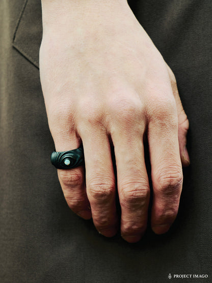 Eye of Jupiter Ring in Opal