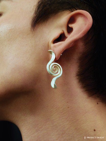 Glass Eel Earrings