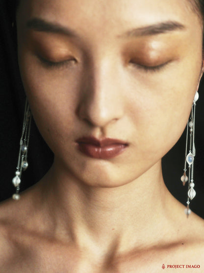 Meteovision Earrings in Agate