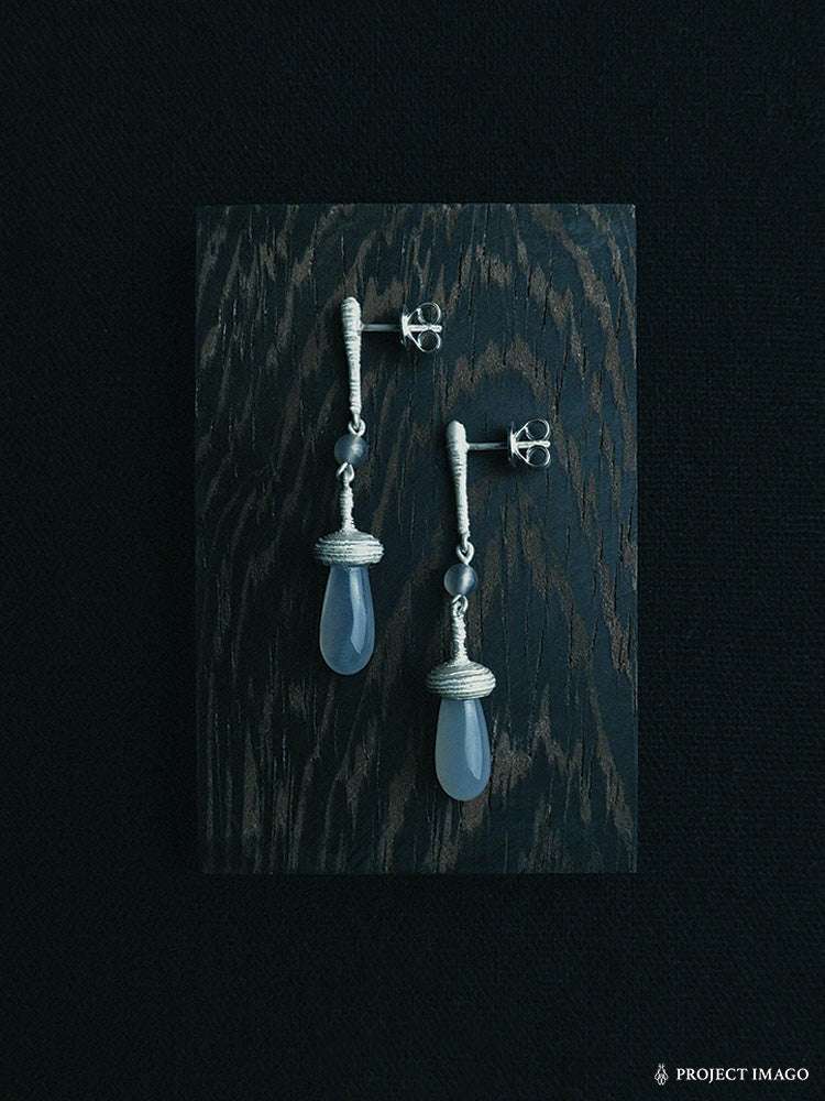 Coral Reef Earrings in Smokey Agate