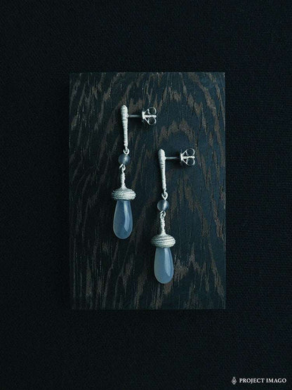 Coral Reef Earrings in Smokey Agate