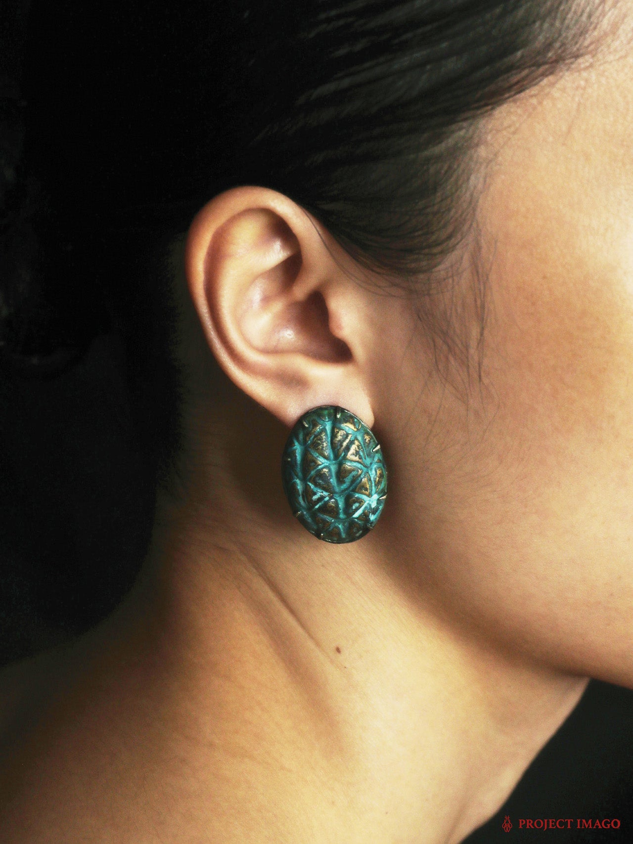 Palm Fruit Earrings Large