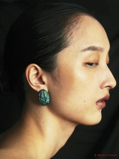 Palm Fruit Earrings Large