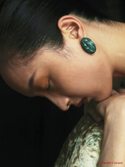 Palm Fruit Earrings Large