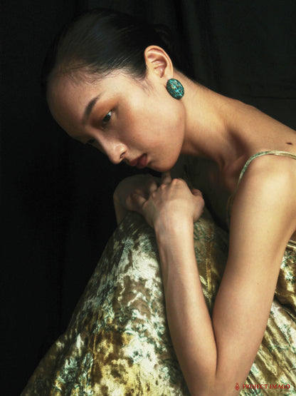 Palm Fruit Earrings Large