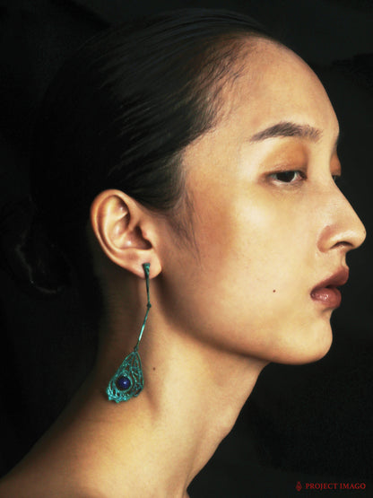 Omen Earrings in Lapis Lazuli