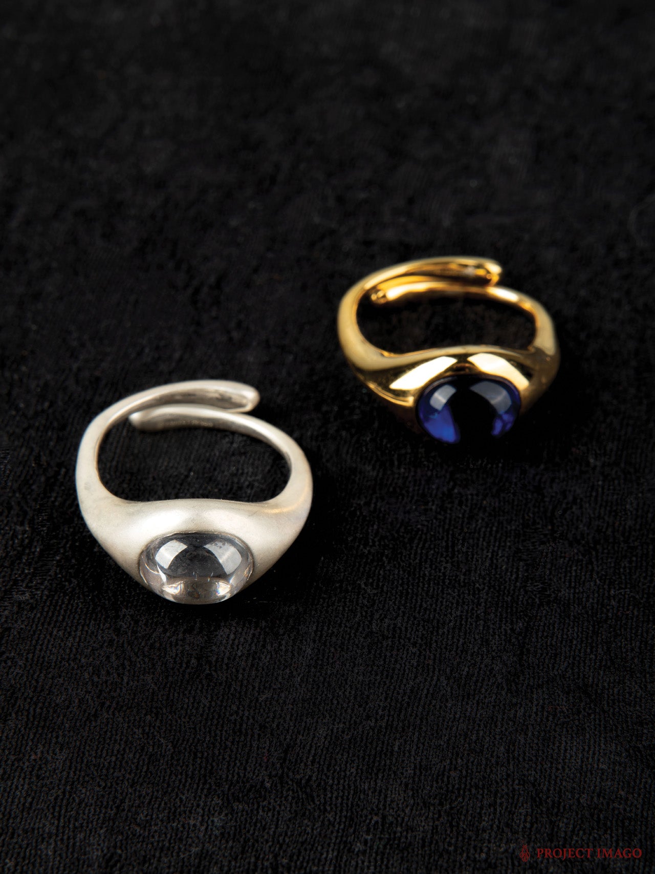 Astrovision Ring in Crystal/Lab Sapphire