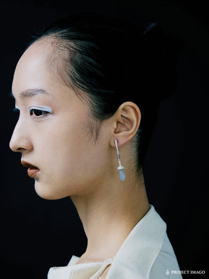 Coral Reef Earrings in Smokey Agate