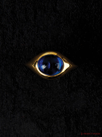 Astrovision Ring in Crystal/Lab Sapphire