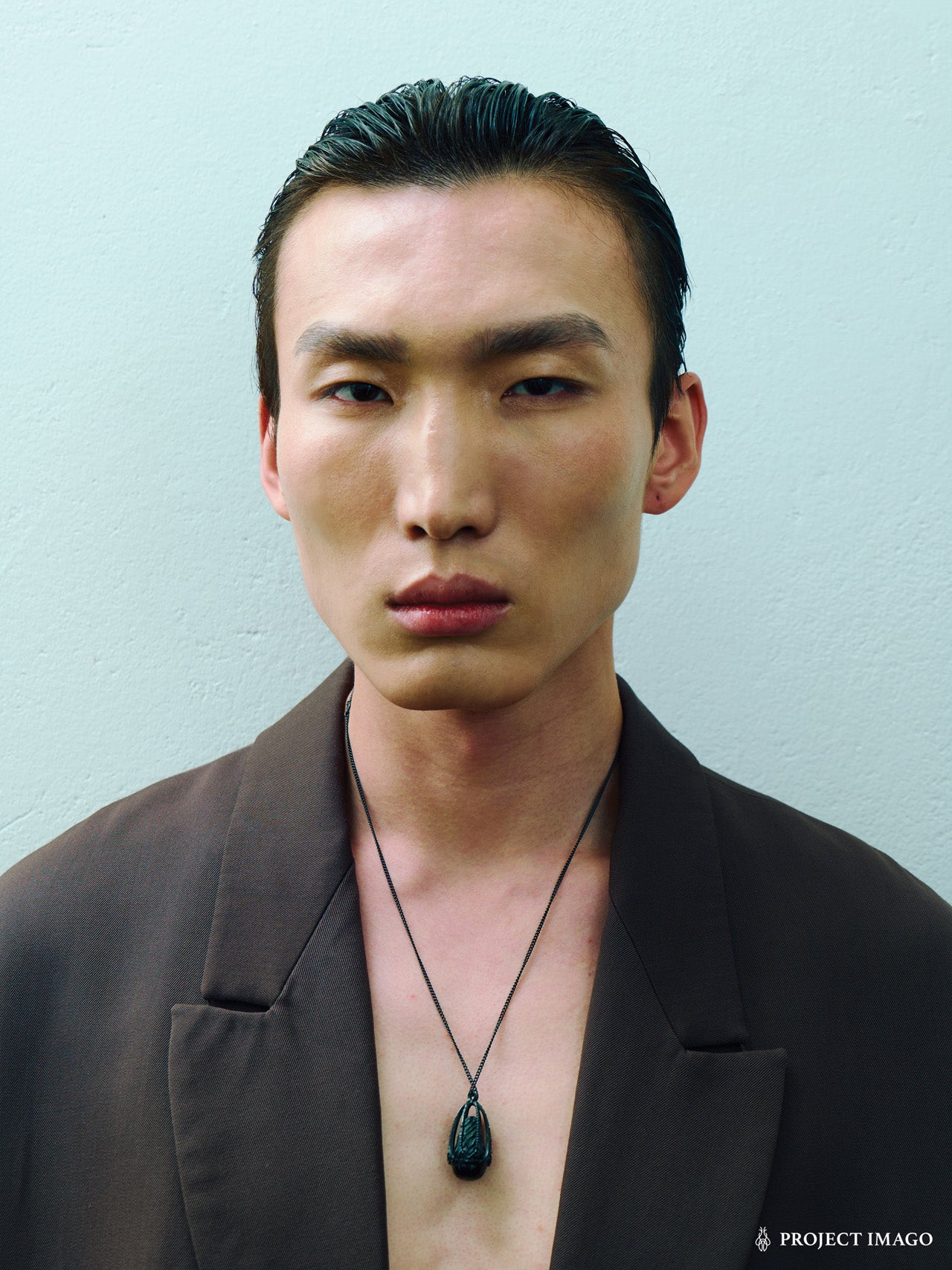 Mirror Jellyfish Pendant in Crystal or Black Onyx