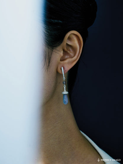 Coral Reef Earrings in Smokey Agate