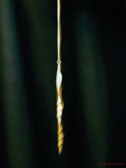 Albino Squid Pendant in Ruby