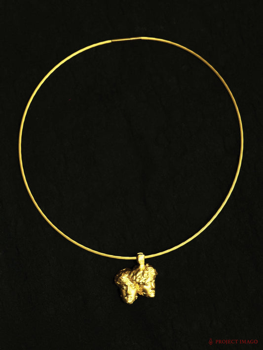 Hand Carved Medusa Choker