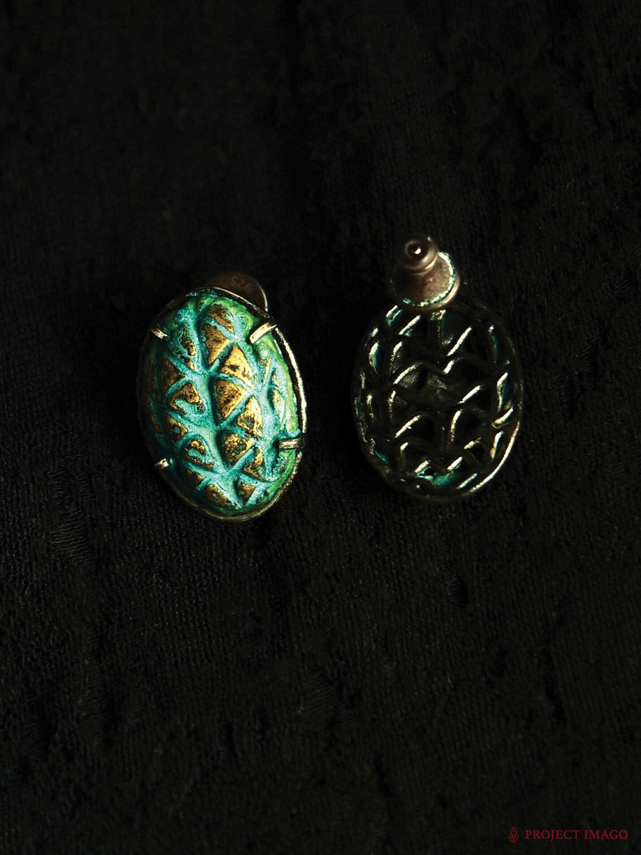 Palm Fruit Earrings Small