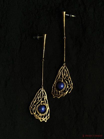 Omen Earrings in Lapis Lazuli