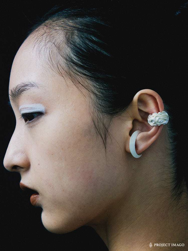 Limbo Ear Cuff  in Moon Stone