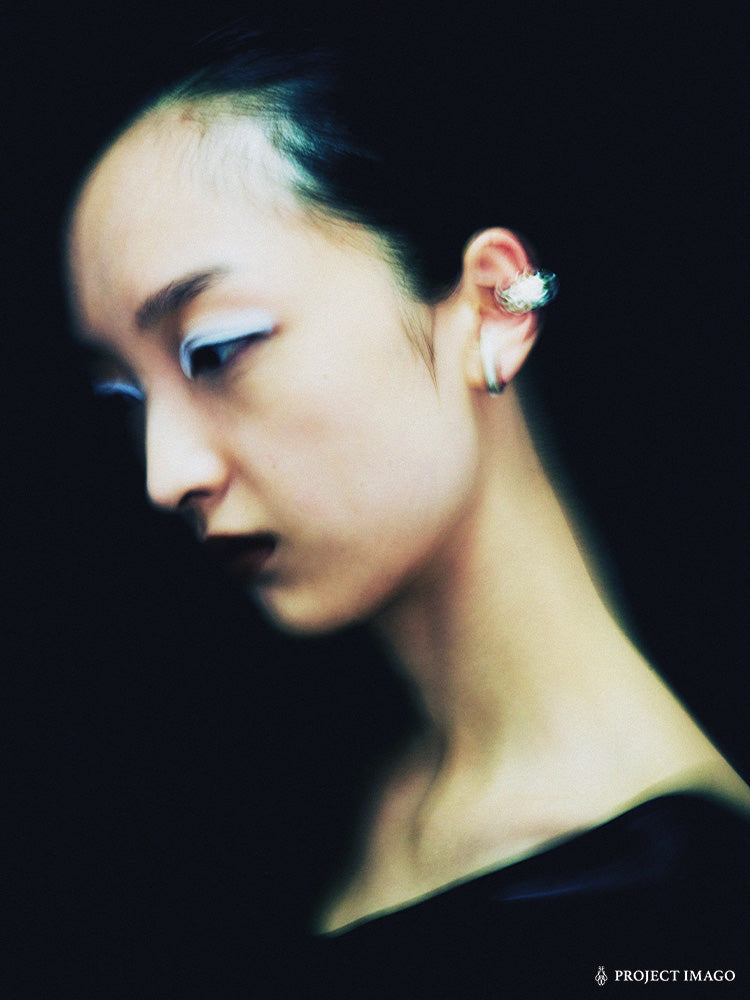 Limbo Ear Cuff  in Moon Stone